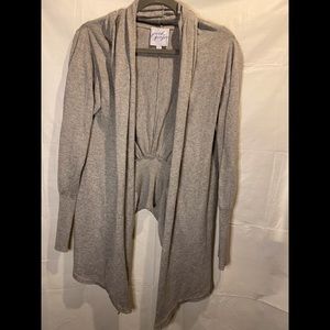 Jack & Ginger open front gray cardigan